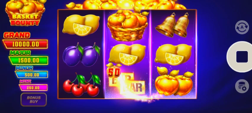 Apple Rush während der Basisrunde